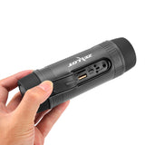 Bluetooth Speaker Bike Light - IP57 Waterproof, Flashlight, Bluetooth 4.0, FM Radio, 3W Speaker, 4000mAh, Handsfree Calls