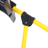 Strain-Reducing Snow Shovel | Yellow | 18-Inch | Spring Assisted Handle *