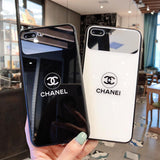 Chanel Icon Phone Case for iPhone6/6S, 6/6S PLUS, 7/8, 7/8plus, X/XS, XR, XS MAX Stylish Chic Mirror Full Protection Anti-falling black