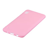 For Samsung A10 Lovely Candy Color Matte TPU Anti-scratch Non-slip Protective Cover Back Case dark pink