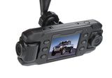 Carcam III Car DVR - 2 x 180 Degree Rotating Cameras, 2.3 Inch LCD Screen, G-Sensor, GPS, 140 Degree Lens