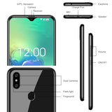 OUKITEL C15 Pro 2GB 16GB Android 9.0 Fingerprint Face ID 4G LTE Smartphone 2.4G/5G WiFi Water Drop Screen  MT6761 Black