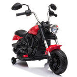 Kids Electric Ride-on Motorcycle with Training Wheels for Boys or Girls 6V Red **