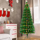 7.5FT Fiber Optic Christmas Tree with 260 LED Lamps & 260 Branches **