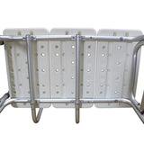 Medical Bathroom Safety Shower Tub Aluminium Alloy Bath Chair Transfer Bench with Wide Seat White