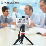 PULUZ Handheld Grip Holder Live Broadcast Selfie Rig Stabilizer Tripod Adapter Mount for Smartphones black