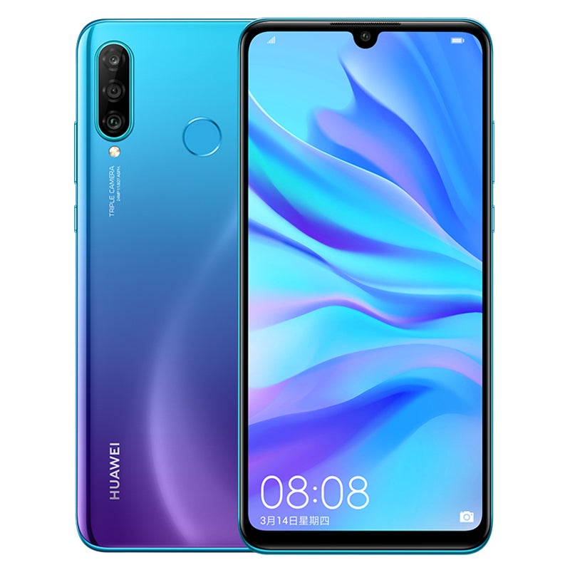 HUAWEI P30 lite 4GB+128GB Smartphone 6.15"" Full Screen Android 9.0 Kirin 710 Octa Core 4*Cameras Mobile Phone blue_4GB+128GB