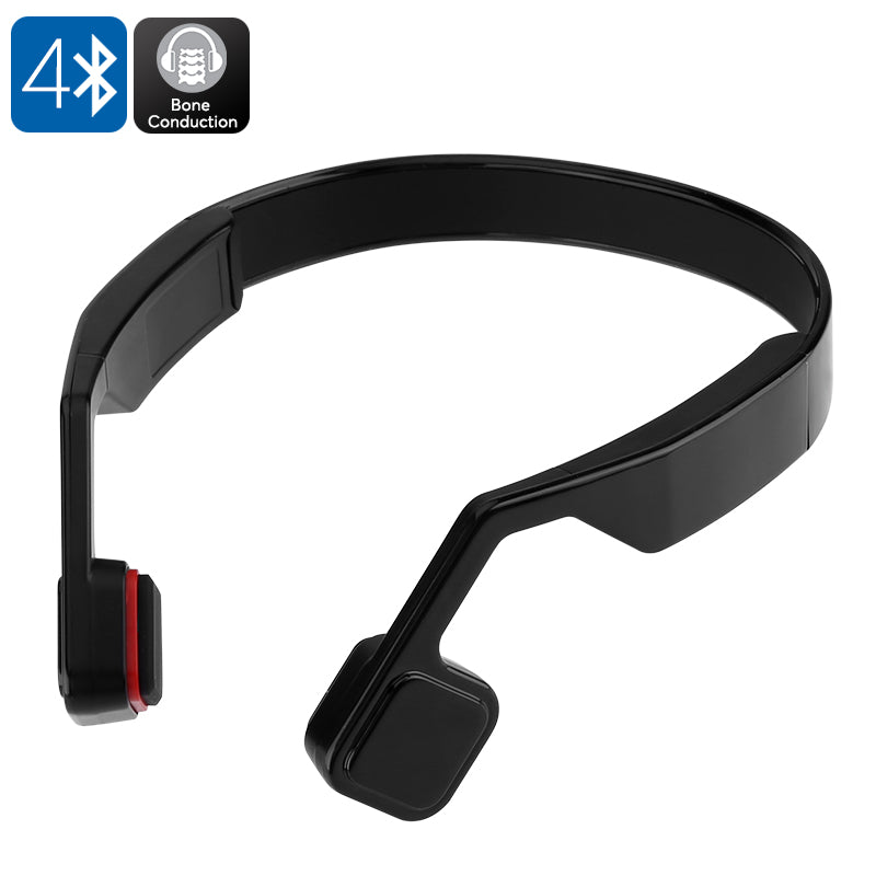 Bone Conduction Headphones - Bluetooth 4.0, 123dB, 200mAh Battery, Hands-Free Phone Calls, 10m Bluetooth Range