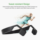 Bone Conduction Headphones - Bluetooth 4.0, 123dB, 200mAh Battery, Hands-Free Phone Calls, 10m Bluetooth Range