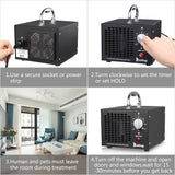 ZOKOP Commercial Industrial Grade 5000mg Ozone Air Purifier Removal of Formaldehyde / Second-Hand Smoke / Odor / Musty / Dust *