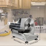 ZOKOP SL526 110V/150W 7.5" Semi-automatic Belt Cutter Deli Food Machine Home Deli Food Slicer (DNSOA)