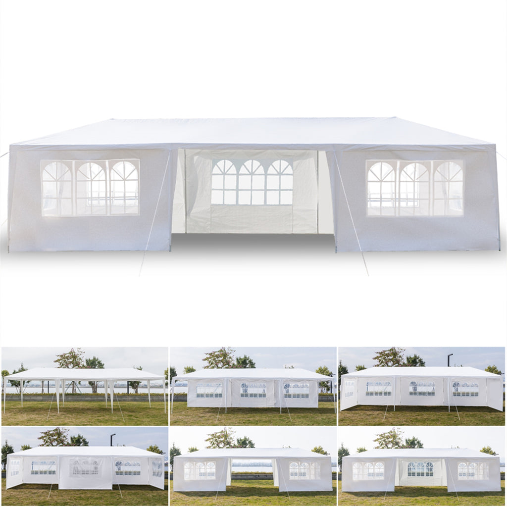 3 x 9m (9'10" x 19'8") Seven Sides Portable Home Use Waterproof Tent with Spiral Tubes **