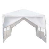 3 x 6m Six Sides Two Doors Waterproof Tent with Spiral Tubes White **