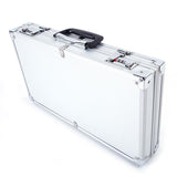 45*25*7.5cm Aluminum New Framed Locking Gun Pistol HandGun Lock Box Hard Storage Carry Case Silver