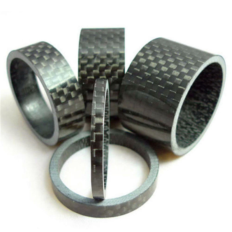 Carbon Bicycle Spacer Set Headset Spacer MTB 3/5/10/15/20mm Road Bike Spacers Kit 3/5/10/15/20 five-piece set