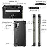 Ulefone Armor 7E Rugged Mobile Phone Helio P90 4G 128G Smartphone WiFi IP68 Global Version Android 9.0 NFC/48MP black