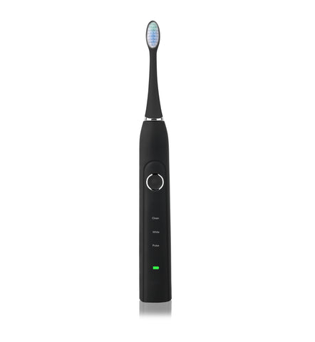 Electric Sonic Toothbrush Set, USB Rechargeable Toothbrush with Rounded Bristles Ends, 5 Care Modes IPX7 Waterproof - 3 Heads