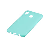 For Samsung A30 Lovely Candy Color Matte TPU Anti-scratch Non-slip Protective Cover Back Case Light blue