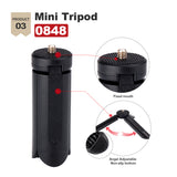 Smartphone Video Kit Microphone Tripod Vlog Vertical Shooting Phone Mount Kit 3.5mm Jack Video Audio Record Stand black