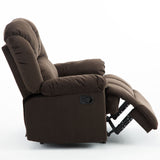 Manual Recliner Chair Comfortable Velvet Fabric