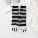 Free shipping Women Girls Winter Cat Claws Cute Thick Warm Sleep Floor Socks