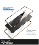 magnetic adsorption protective case front and rear tempered glass full-screen coverage single-piece clamshell protective case  for  iPhone 11 Pro Max  [supports wireless charging]