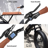 Electric Bike for Adults,20"X4.0" Fat Tire ,Electric Bicycle with 500W Motor,48V 10AH Removable Battery,20MPH Electric Bicycle Shimano 6-Speed