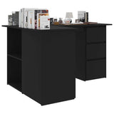 Corner Desk Black 57.1"x39.4"x29.9" Chipboard