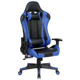 Free shipping Gaming Chair Office Chair High Back Computer Chair PU Leather Desk Chair PC Racing Executive Ergonomic Adjustable Swivel Task Chair with Headrest and Lumbar Support