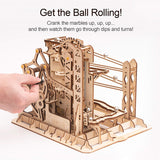 Robotime ROKR 3D Wooden Puzzle Marble Race Run Maze Balls Track Coaster Model Building Kits