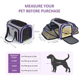 Cat Carrier TSA Airline Approved with Ventilation for Small Medium Cats Dogs Puppies with Big Space 5 Mesh Windows 4 Open Doors