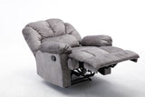 Manual Recliner Chair Comfortable Velvet Fabric