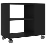 Side Table Black 27.6"x13.8"x21.7" Chipboard