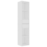 Book Cabinet White 14.2"x11.8"x67.3" Chipboard