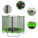 60" Round Outdoor Trampoline with Enclosure Netting RT