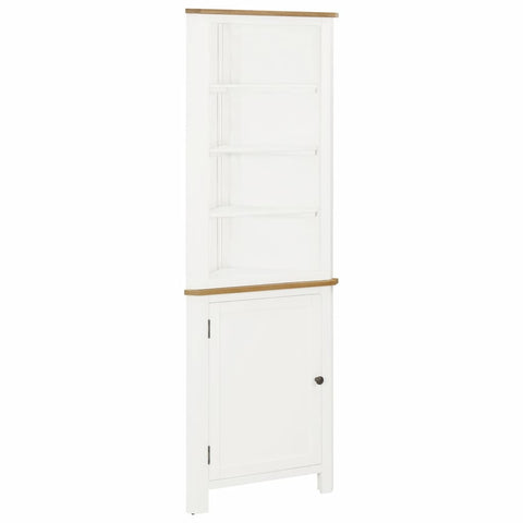 Corner Cabinet 23.2"x14.2"x70.9" Solid Oak Wood