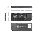 Rii K01V3 Mini Wireless Keyboard with Backlight Laser Pointer Multimedia For TV, Computer