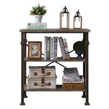 3-Tier Bookshelf, Rustic Industrial Style Bookcase Furniture