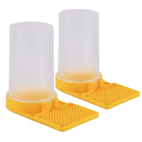 2Pcs Bee Water Feeder Beehive Beekeeping Drinking Dispenser Honey Feeding Bowl