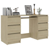 Writing Desk Sonoma Oak 55.1"x19.7"x30.3" Chipboard