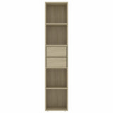 Book Cabinet Sonoma Oak 14.2"x11.8"x67.3" Chipboard