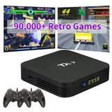 Retro Game Console Built in 90; 000+ Classic Games;  256G Video Game Console Plug and Play;  Emulator Console Compatible with PS1/PSP/N64/DC/MAME (2 Wired Gamepads)