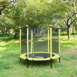 Game trampoline with net, 48 inch game trampoline with fence, mini indoor trampoline line