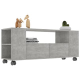 TV Cabinet Concrete Gray 47.2"x11.8"x16.9" Chipboard