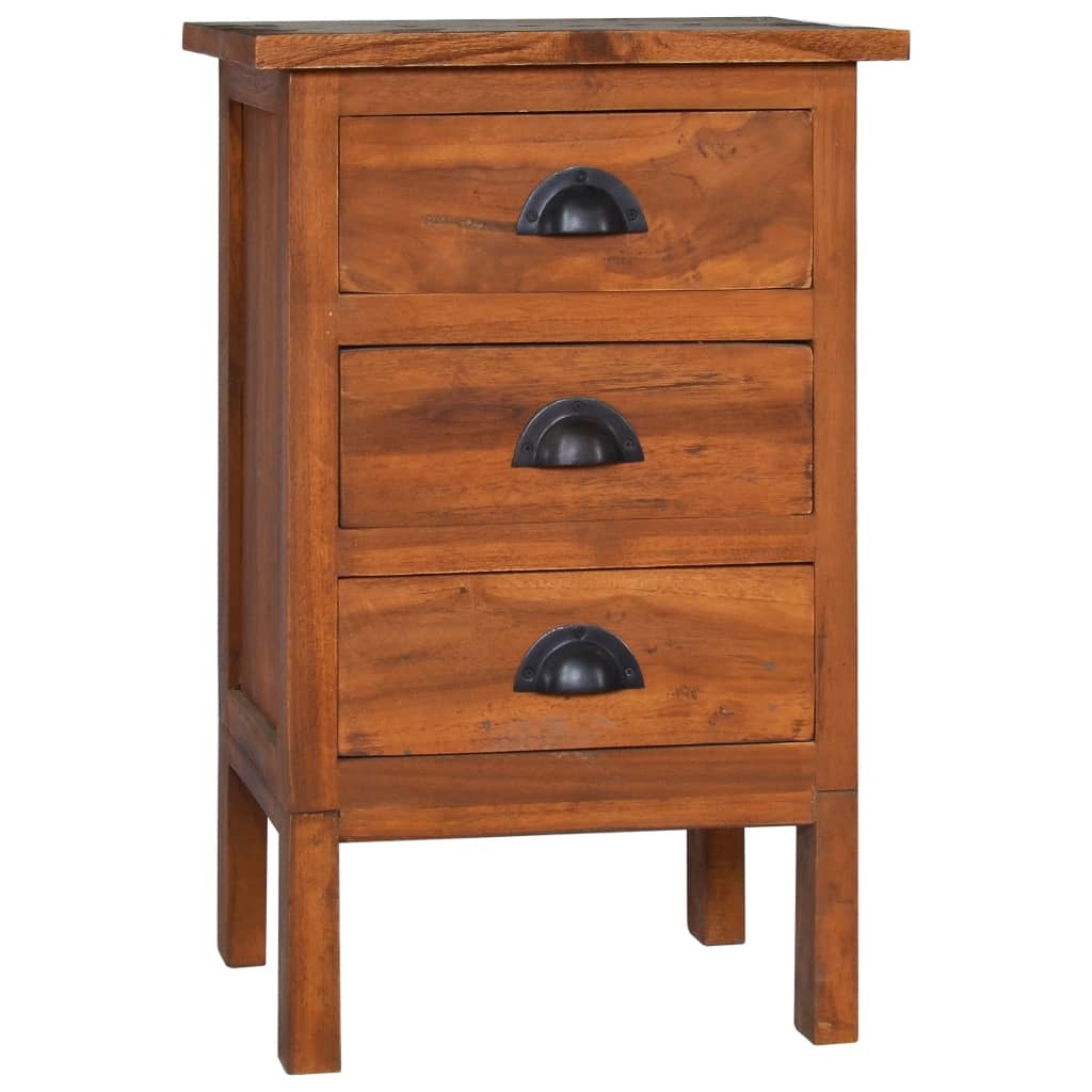 Bedside Cabinet 15.7"x13.8"x23.6" Solid Teak Wood