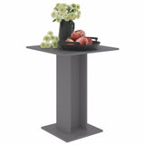 Bistro Table Gray 23.6"x23.6"x29.5" Chipboard