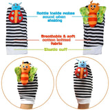 Baby (boys and girls) plush toys for toddlers, wrist rattles, rattles