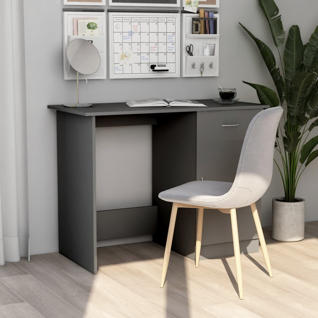 Desk Gray 39.4"x19.7"x29.9" Chipboard