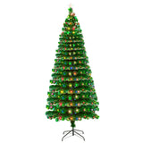 7.5FT Fiber Optic Christmas Tree with 260 LED Lamps & 260 Branches