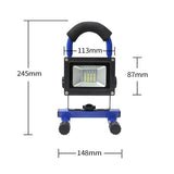 60W 10000LM LED Work Spotlight 3-Modes Cordless Flood Light Portable Floodlight